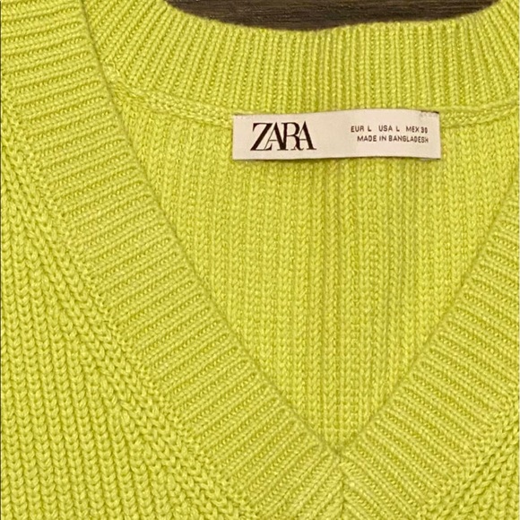 Zara Sweaters Zara Green Knit Vest Poshmark